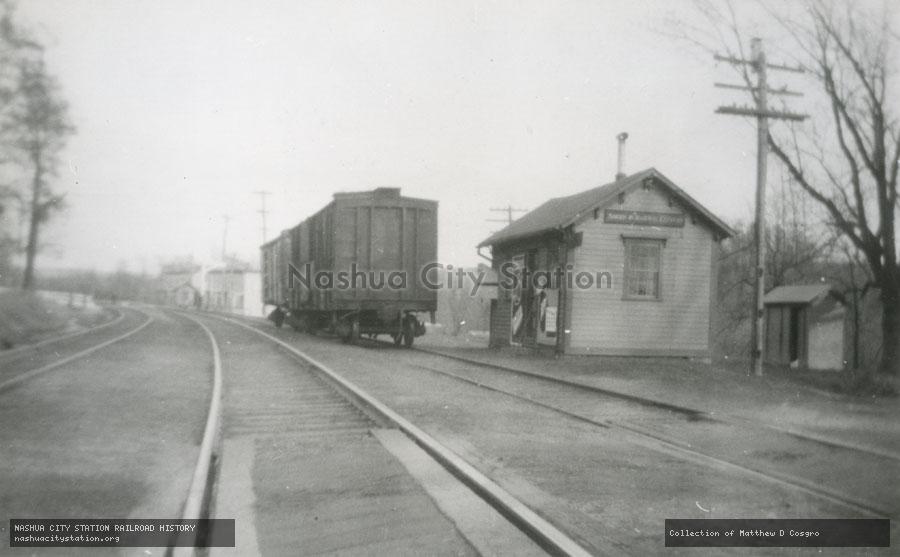 Postcard: Railroad Station, Wilkinsonville, Massachusetts